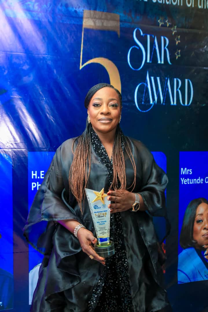CEO of Nilayo Sports Management Limited, Mrs. Yetunde Olopade, Wins Prestigious Newstap/SWAN 5-Star Award